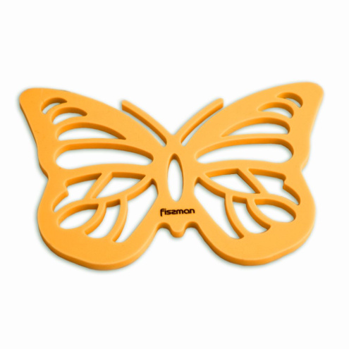 Силиконовая подставка под горячее  в форме бабочки Fissman 21 см на магните