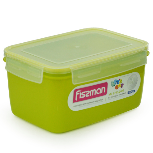 Прямоугольный контейнер для хранения продуктов Fissman 22 x15 x 11 см / 2400 мл